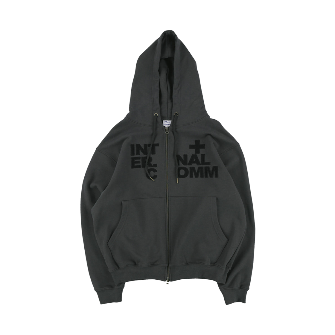 더콜디스트모먼트 TCM 인터널 후드 집업 차콜(The Coldest Moment TCM Internal Hooded Zip-Up Charcoal)