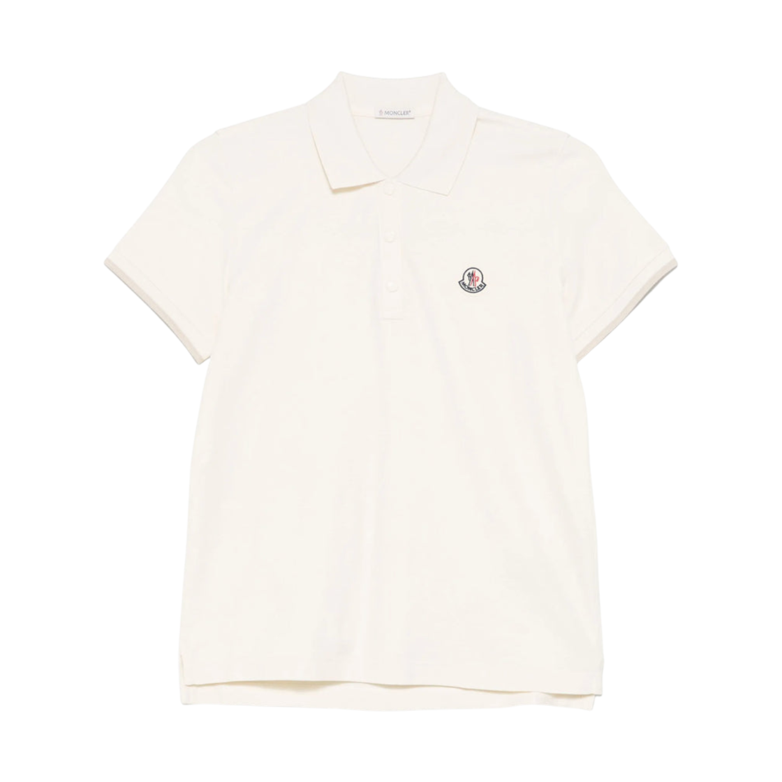 K2-093-8A00004-84720-034 (W) Moncler Logo Patch Cotton Piquet Polo Shirt White - 25FW