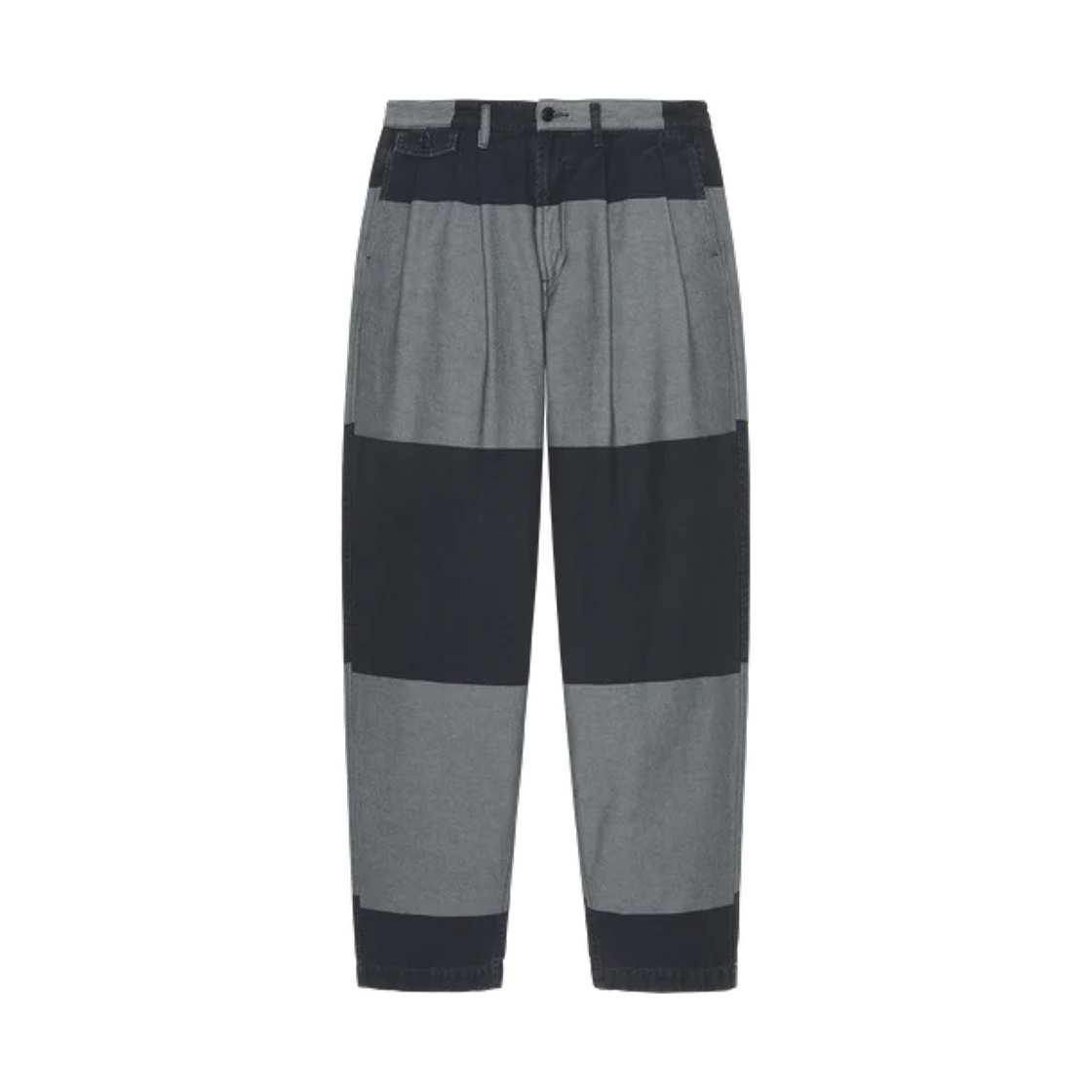 - Cav Empt Overdye Stripe Two Tuck Pants Black - 25FW