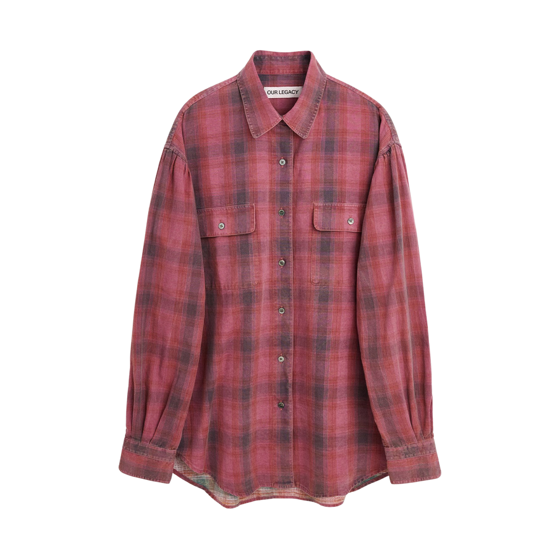 (W) 아워레가시 다임 셔츠 플란넬 체크 핑크((W) Our Legacy Dime Shirt Flannel Check Pink)