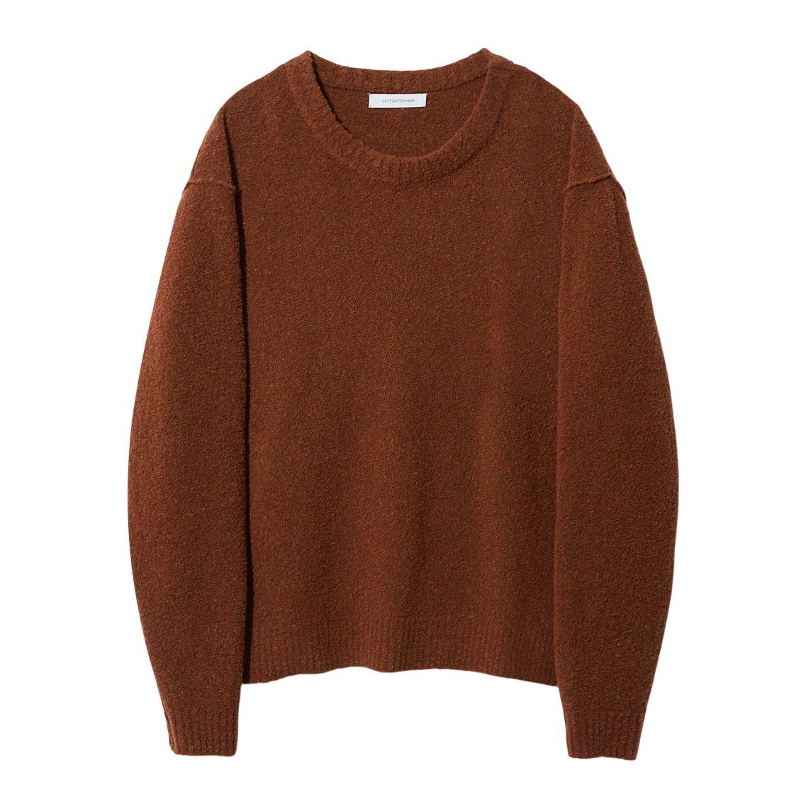 르917 부클 리버스 심 풀오버 브릭(LE17SEPTEMBRE Boucle Reverse-Seam Pullover Brick)