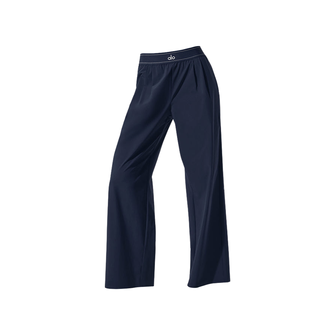 (W) 알로 요가 레귤러 수트 업 트라우저 네이비((W) Alo Yoga Regular Suit Up Trousers Navy)