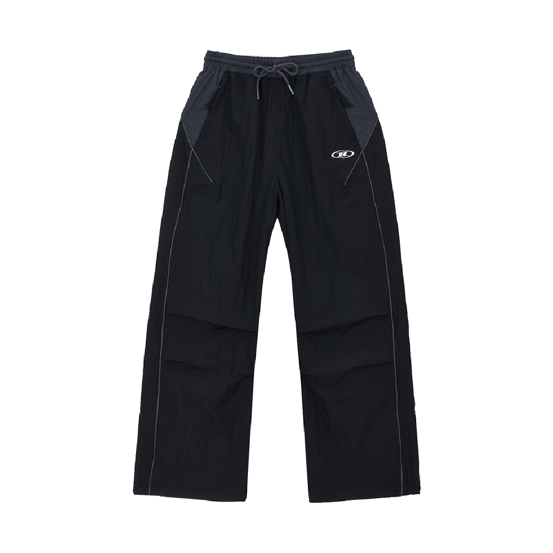 본투윈 우먼스 나일론 블럭 스트링 팬츠 블랙