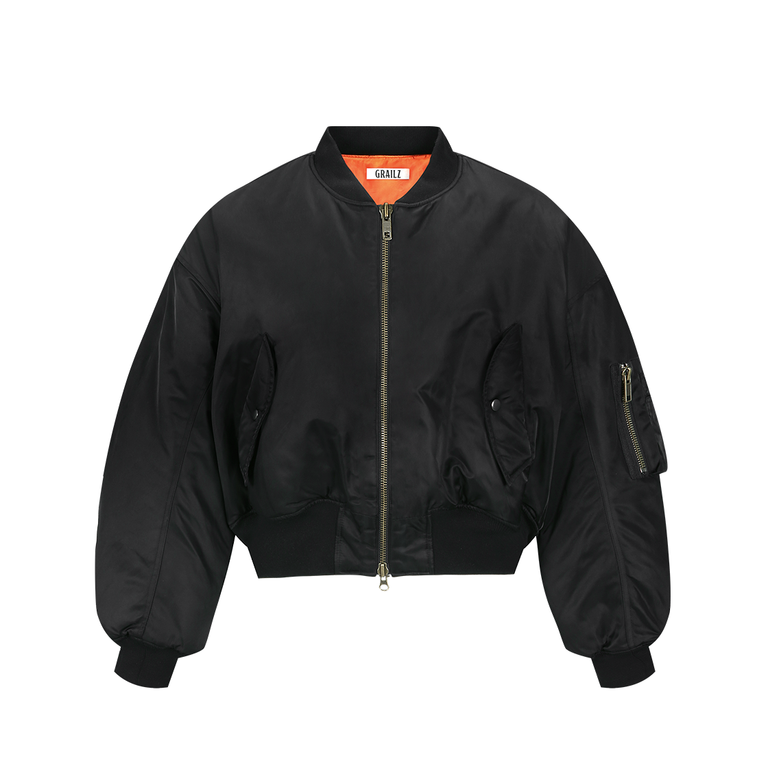 GR25FWMO04BK Grailz Monster Bomber Jacket Black