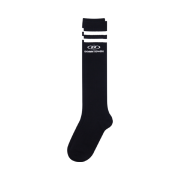 BORN TO WIN Line Knee Socks Black