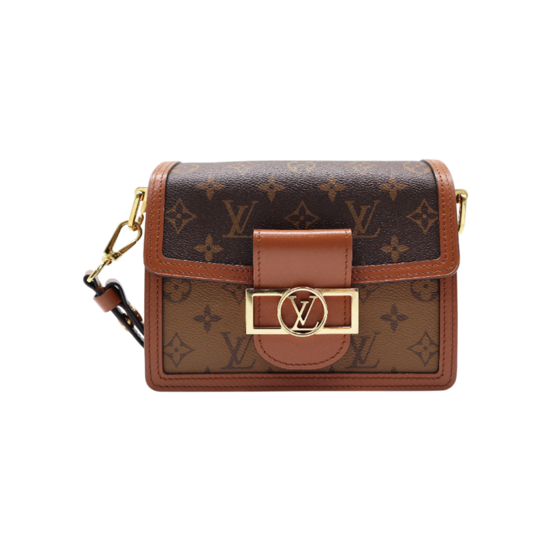 ITNSH6PFIA3A Louis Vuitton Monogram Reverse Canvas Mini Dauphine Shoulder Bag