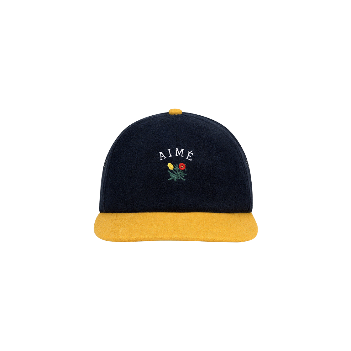 - Aime Leon Dore Wool Colorblock Crest Hat Navy Blazer
