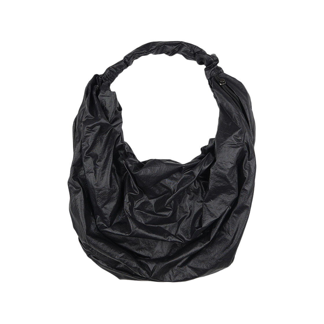 325BG668BK ACOC Glossy Mid Tangle Twist Bag_Black