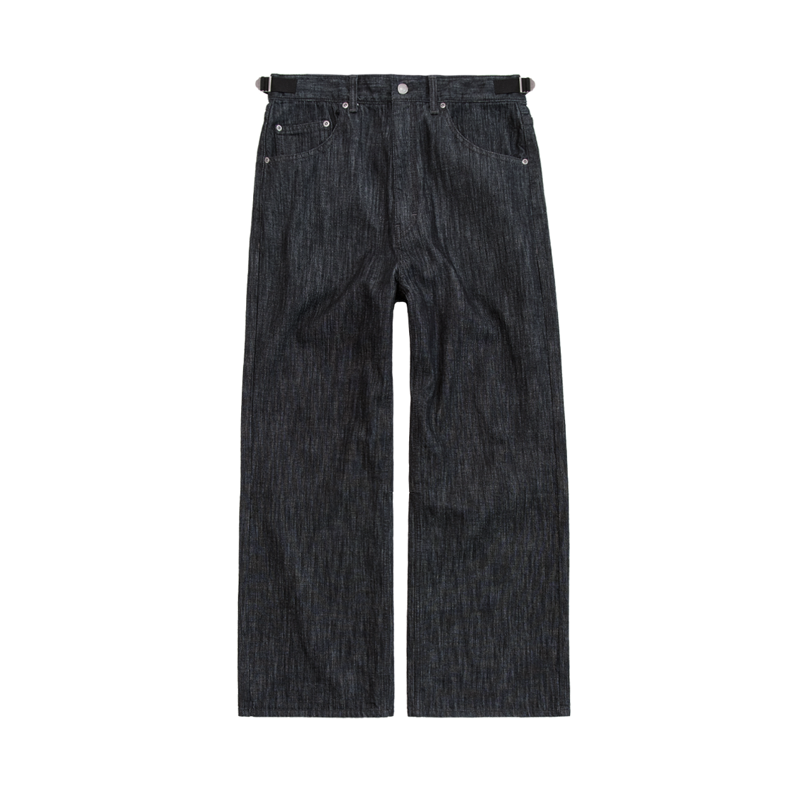 PL5LPT8011IS Polyteru Gosima Denim Pants Slub Indigo