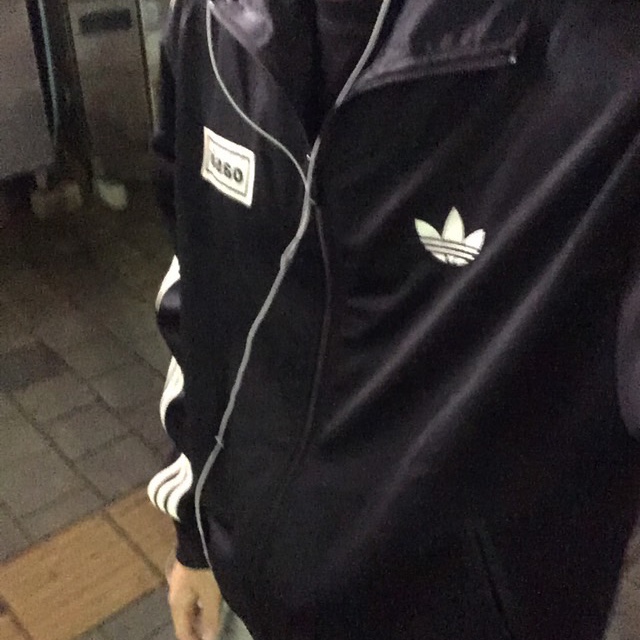 Adidas x Oasis Tour Firebird Track Top Black - US Sizing 착용 스타일