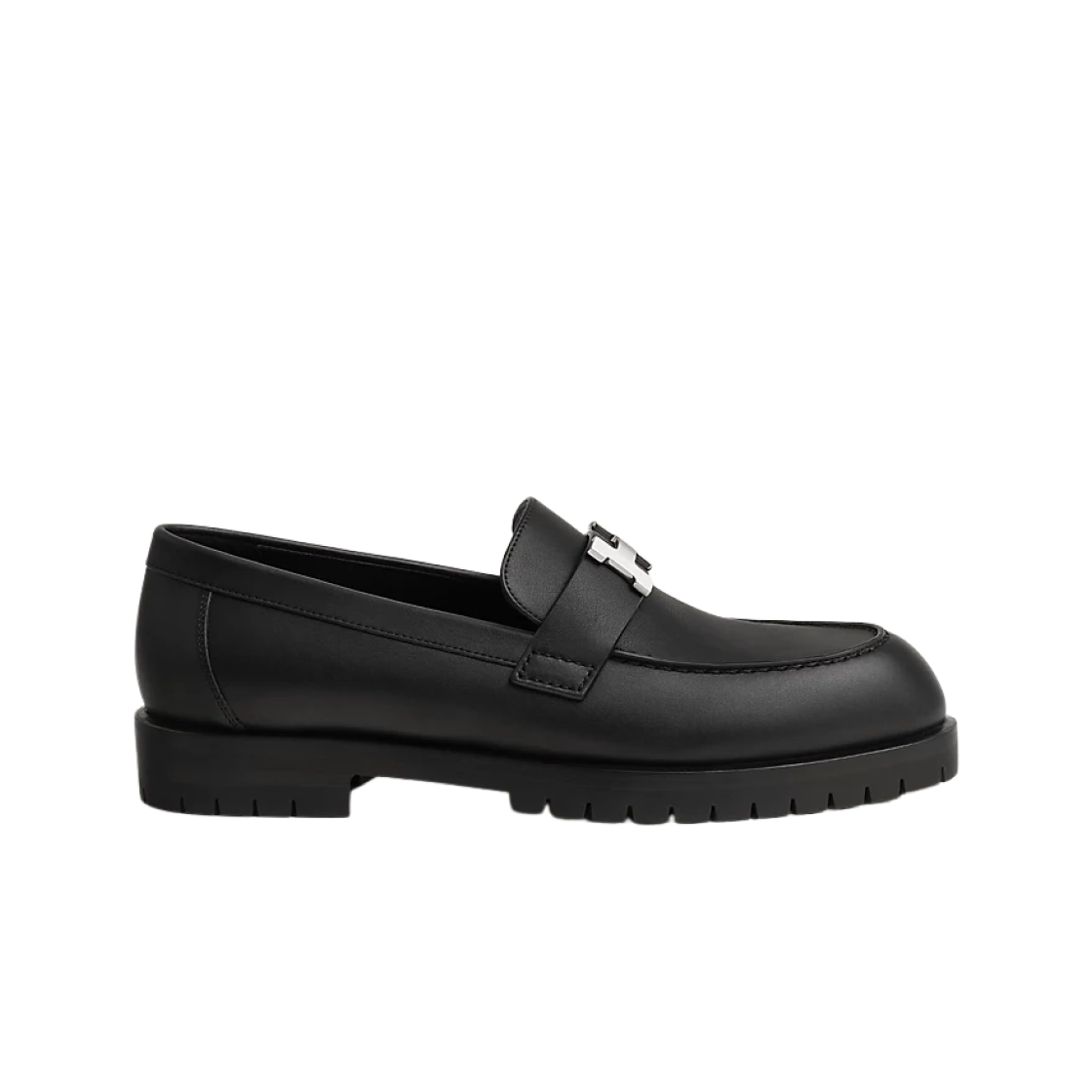 (W) 에르메스 포부르 로퍼 카프스킨 & 누아((W) Hermes Faubourg Loafer Calfskin & Noir)