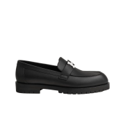 (W) Hermes Faubourg Loafer Calfskin & Noir