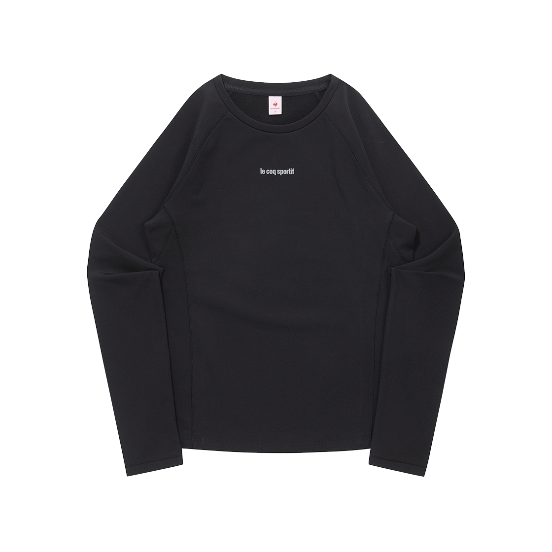 QQ412ORLO1_BLK0 le coq sportif Women’s Slim-Fit Indoor Functional Brushed Long Sleeve T-Shirt Black