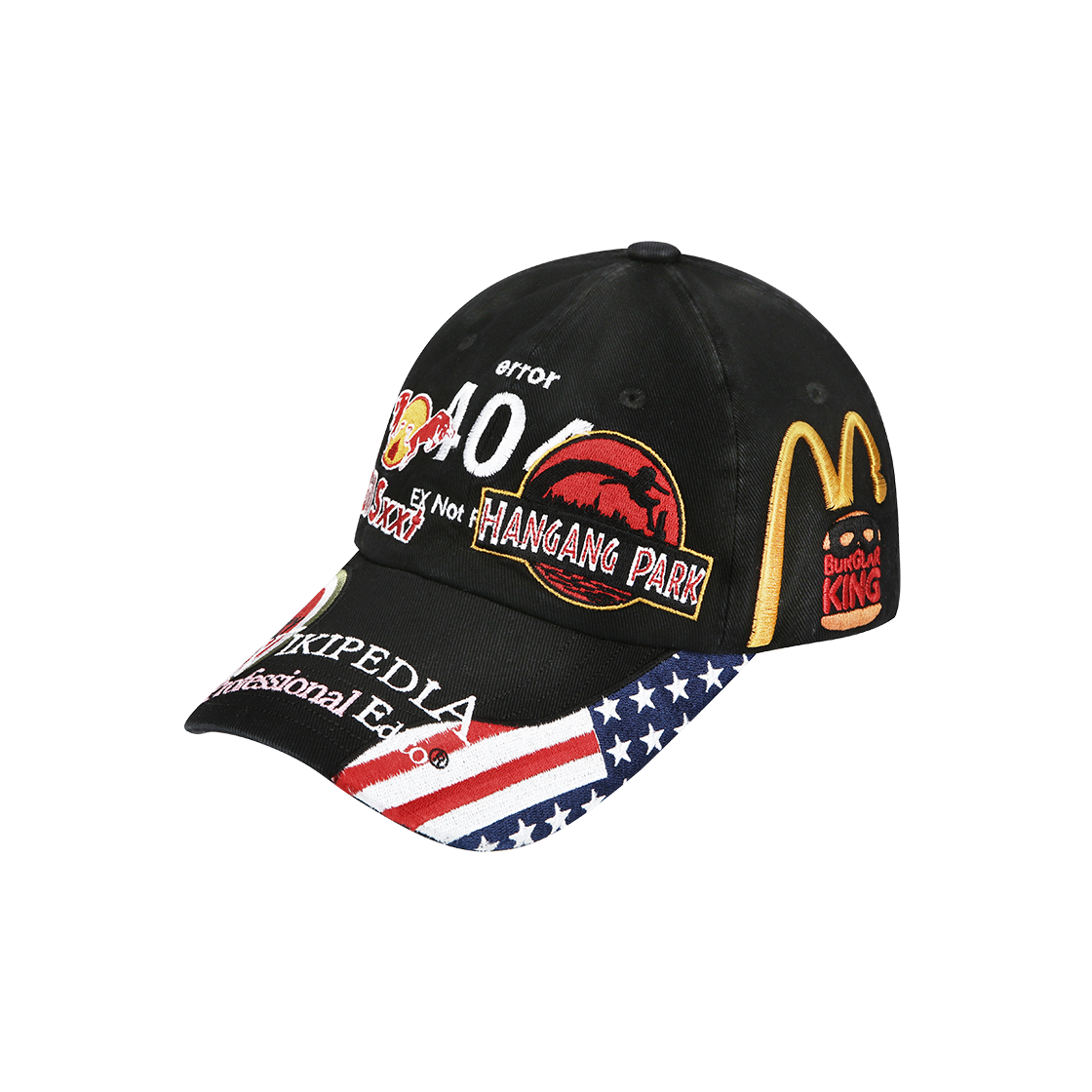 GR25FWMA01BK Grailz Parody Over Graphic Cap Black