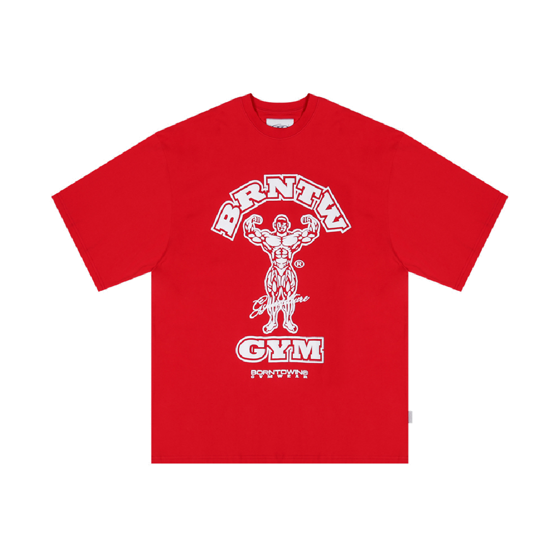 BE2MST215RE BORN TO WIN Raiseborn Over Fit T-Shirts Red