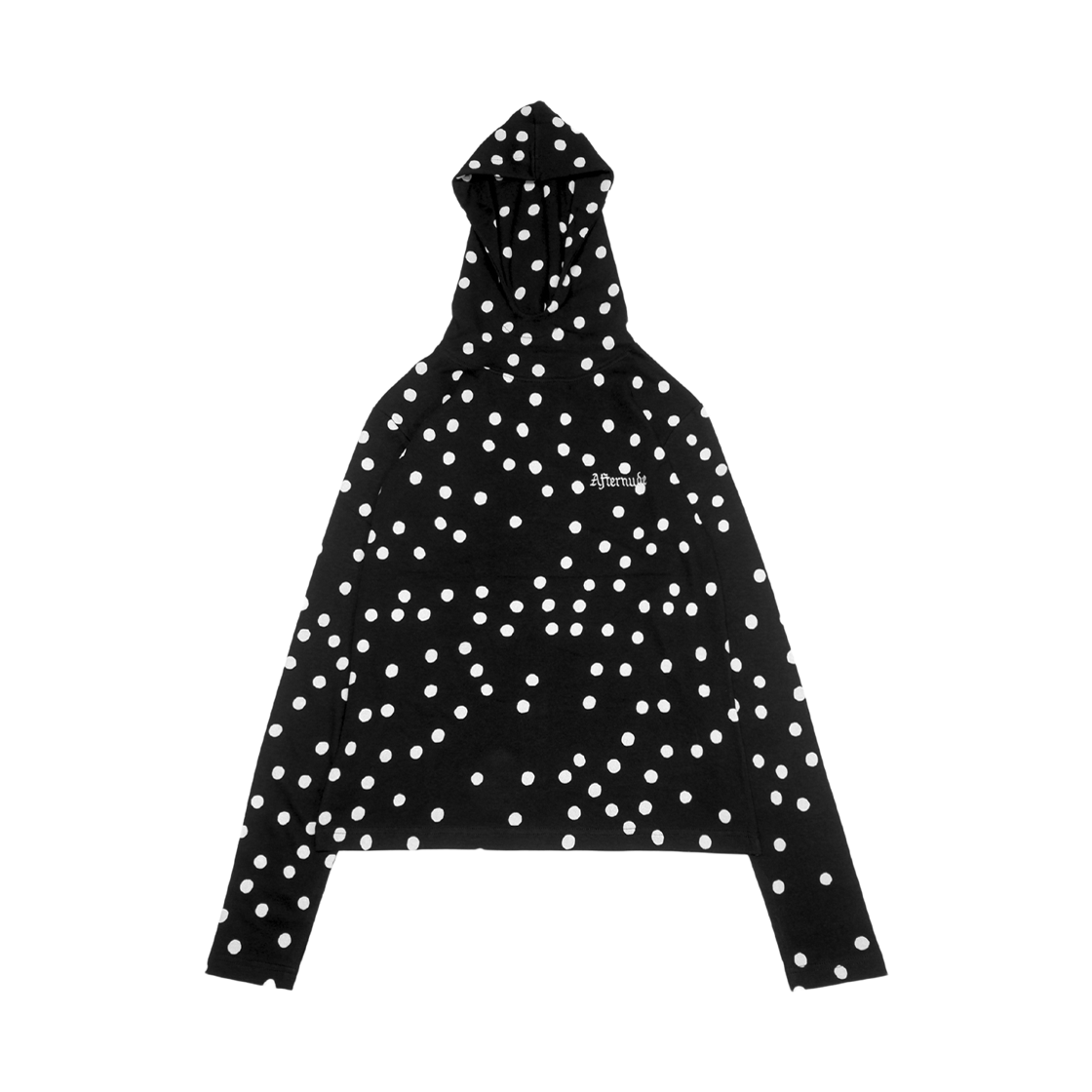 애프터누드 도트 후디 블랙(Afternude Dot Hoodie Black)