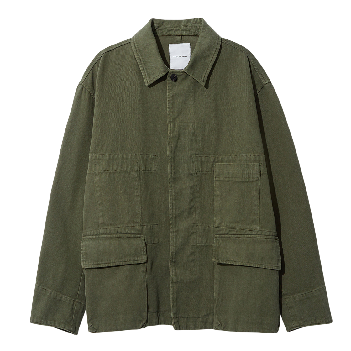 LH2579DJ002EKH LE17SEPTEMBRE Denim Field Jacket Khaki