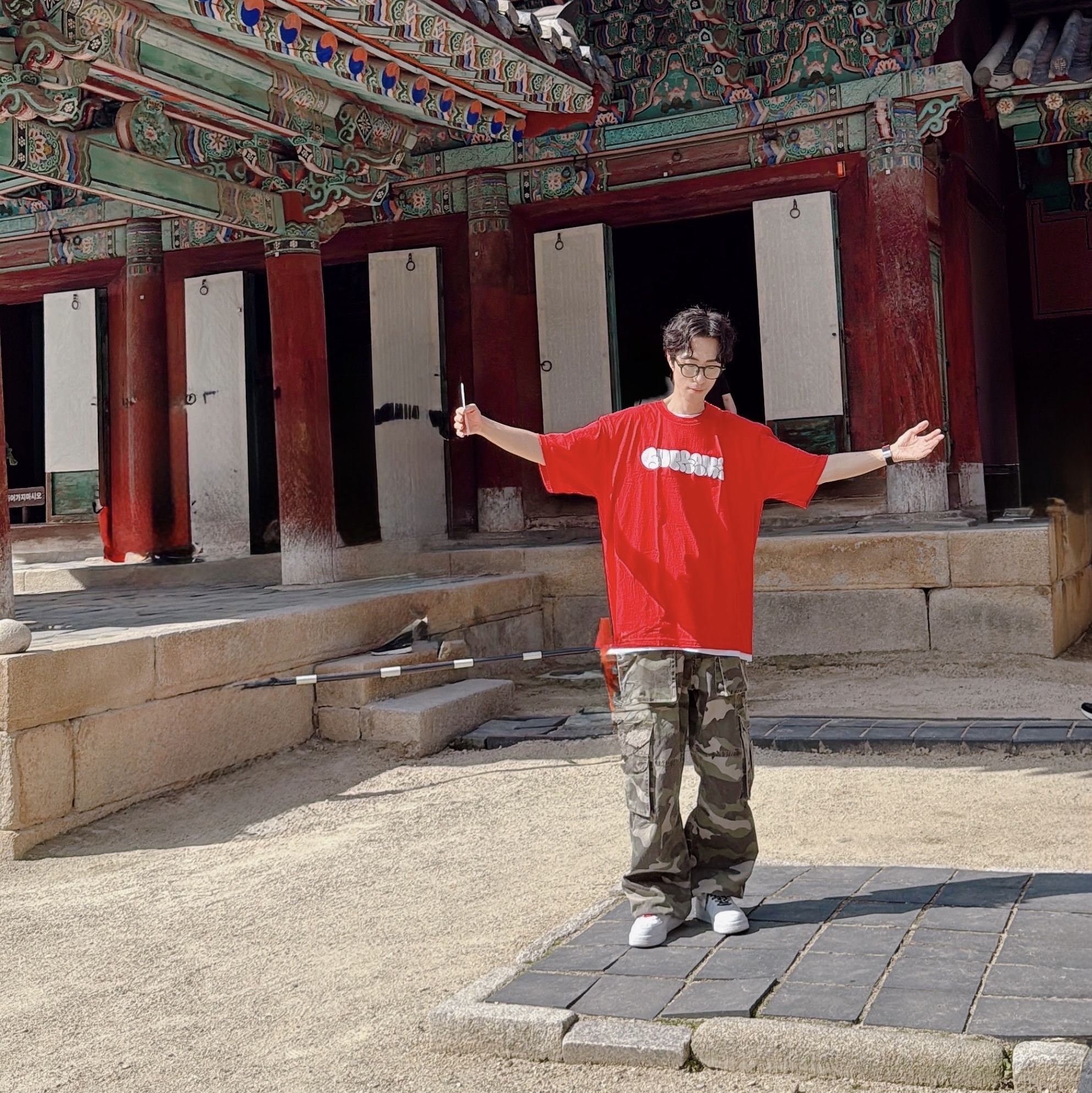 Supreme x Homerun T-Shirt Red - 25SS, Nike x Supreme Air Force 1 Low White 착용 스타일 - 2