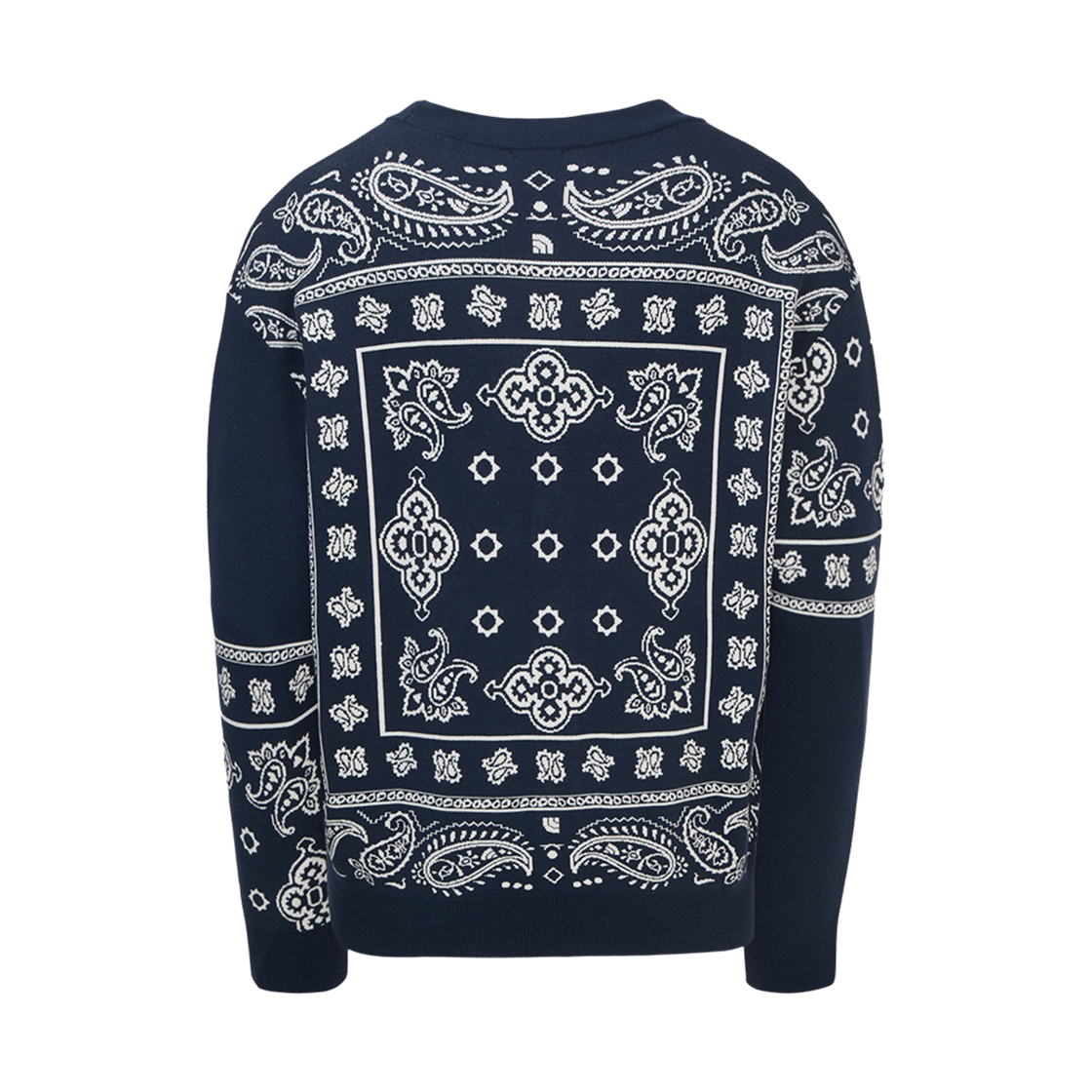 노스페이스 페이즐리 가디건 미드나잇 네이비 - 25FW(The North Face Paisley Cardigan Midnight Navy - 25FW) - 2