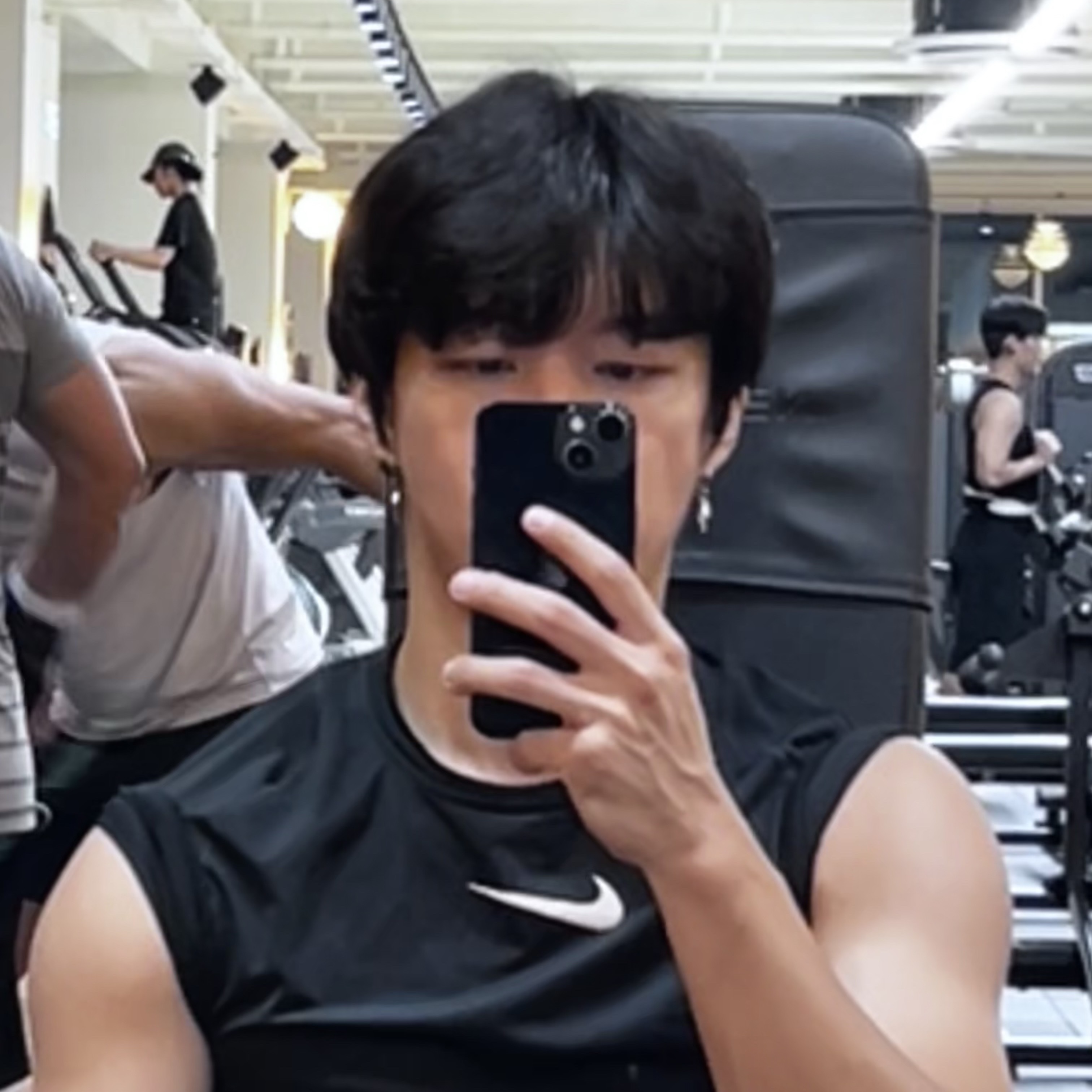 Nike Pro Dri-Fit Short Sleeve Fitness Top Black - Asia 착용 스타일