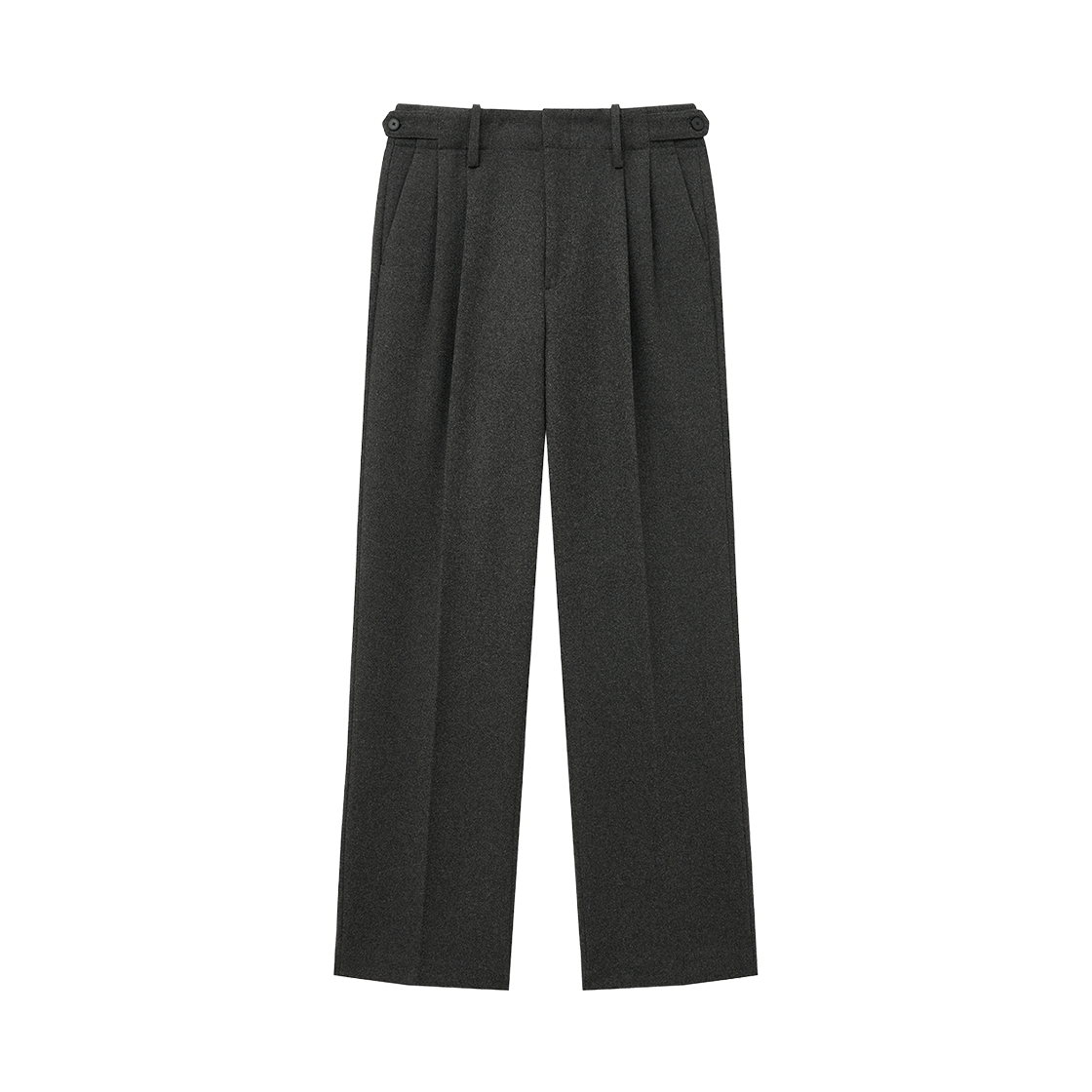 TNPA5F202G2 TNGT Waist Detail Wool Wide Pants Grey