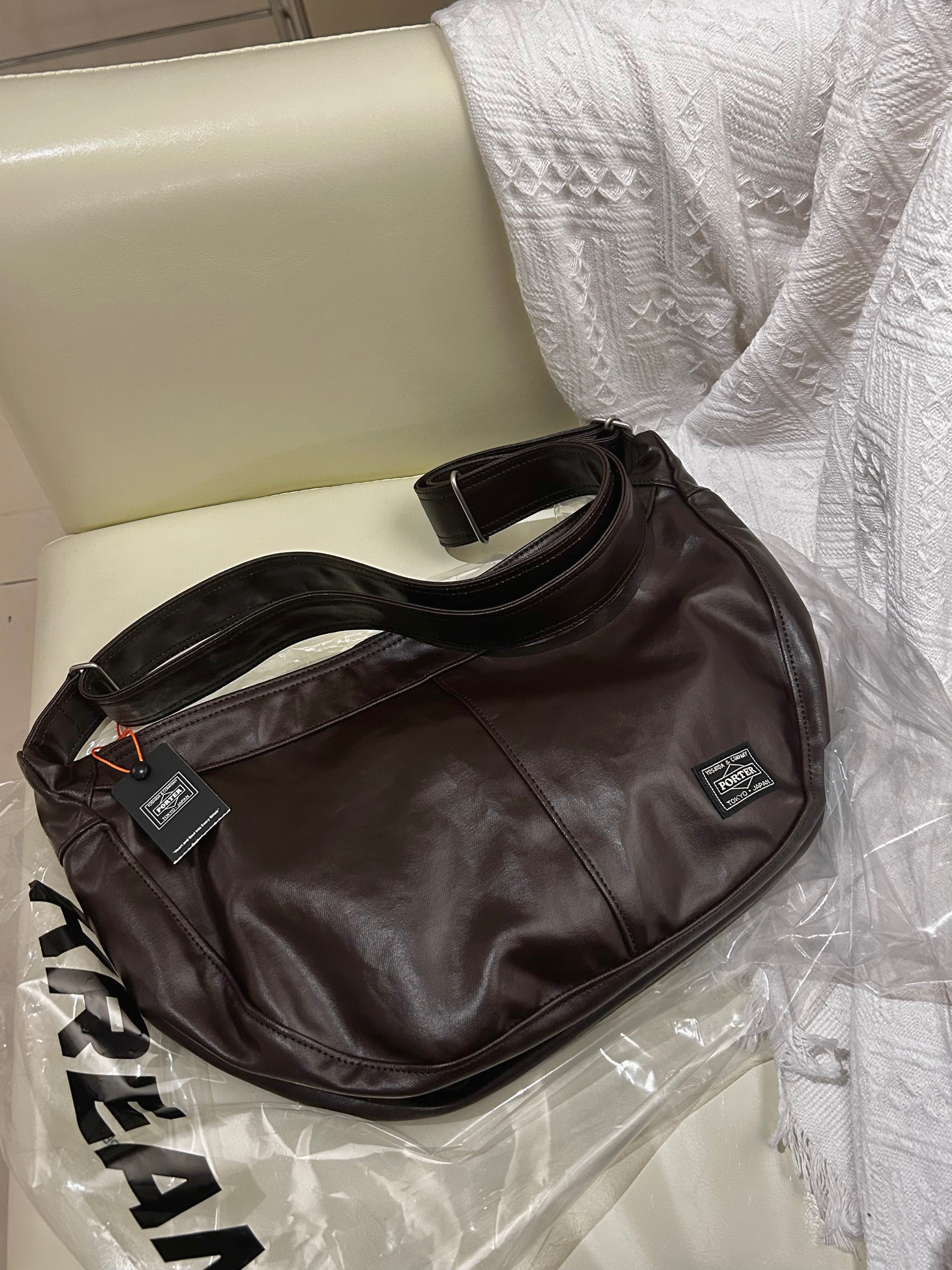 Porter Free Style Shoulder Bag Brown 착용 스타일