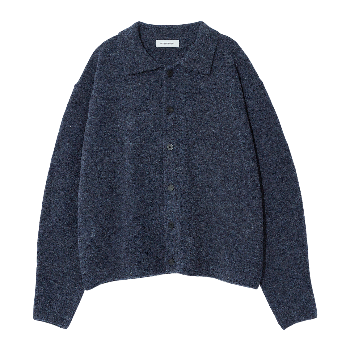 르917 부클 버튼 다운 가디건 블루(LE17SEPTEMBRE Boucle Button Down Cardigan Blue)