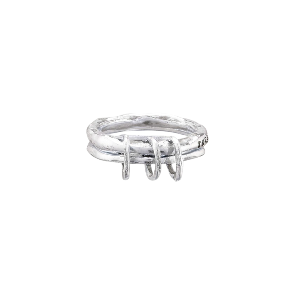 - Aviemuah Dual Link Ring Silver