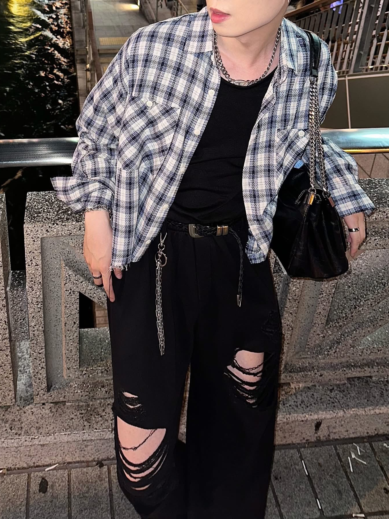 Diesel C-Seymon Treated Denim Baseball Cap Blue White, Nike Air Force 1 '07 Low Triple Black 착용 스타일 - 8