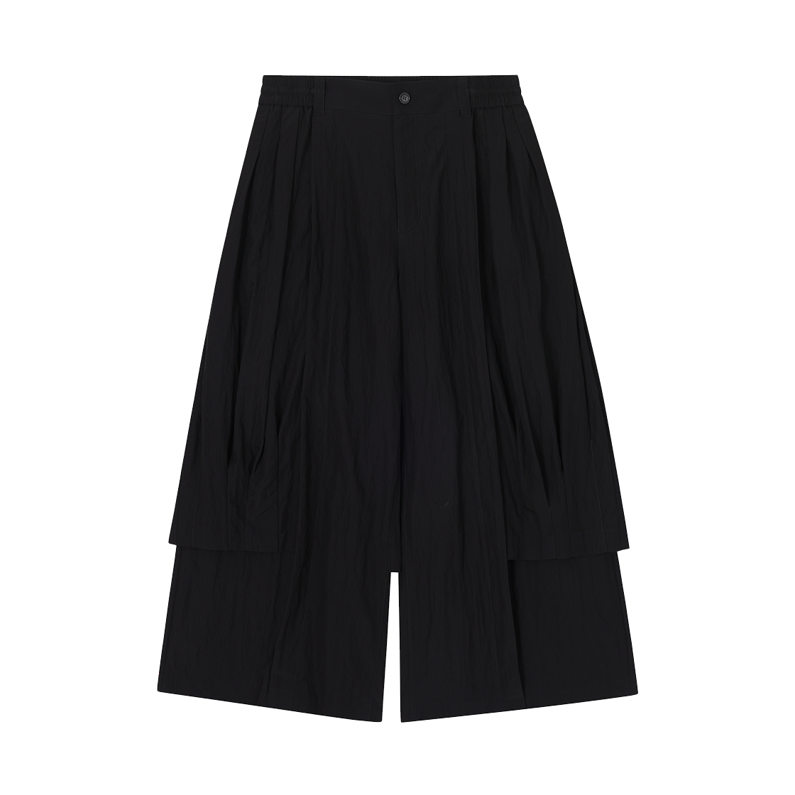 SH5PT582BK SONGZIO HOMME Edge Fold Skirt Pants Black
