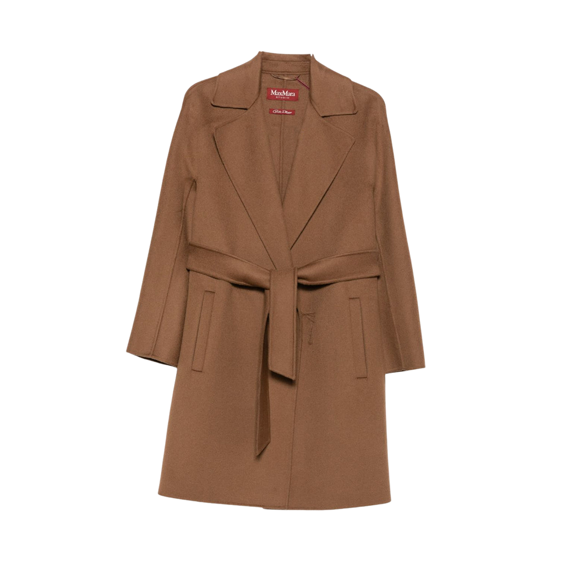 (W) 막스마라 스튜디오 아작시오 코트 브라운((W) Max Mara Studio Ajaccio Coat Brown)