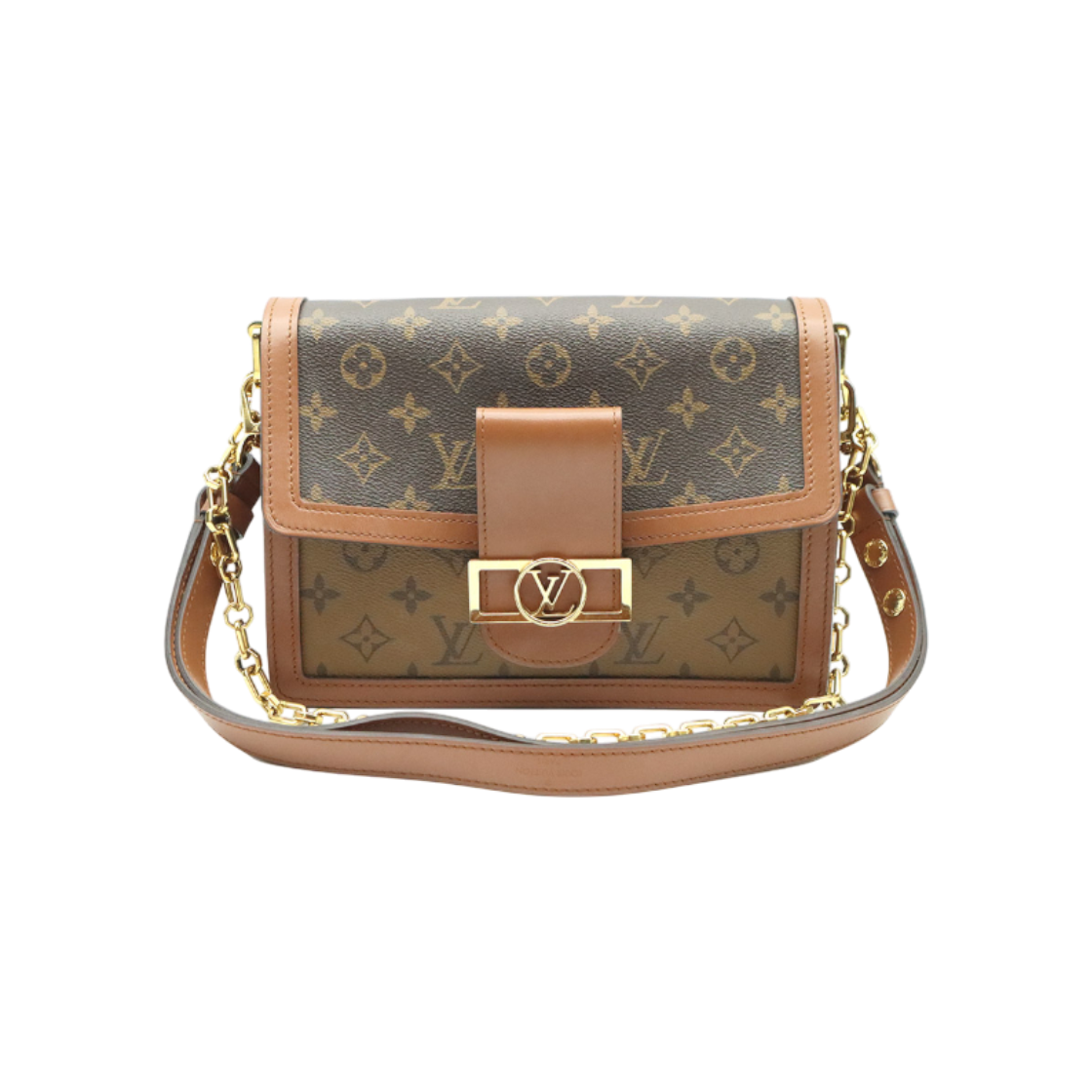 IT45QJJ49TCQ Louis Vuitton Monogram Reverse Canvas MM Dolphin Shoulder Bag