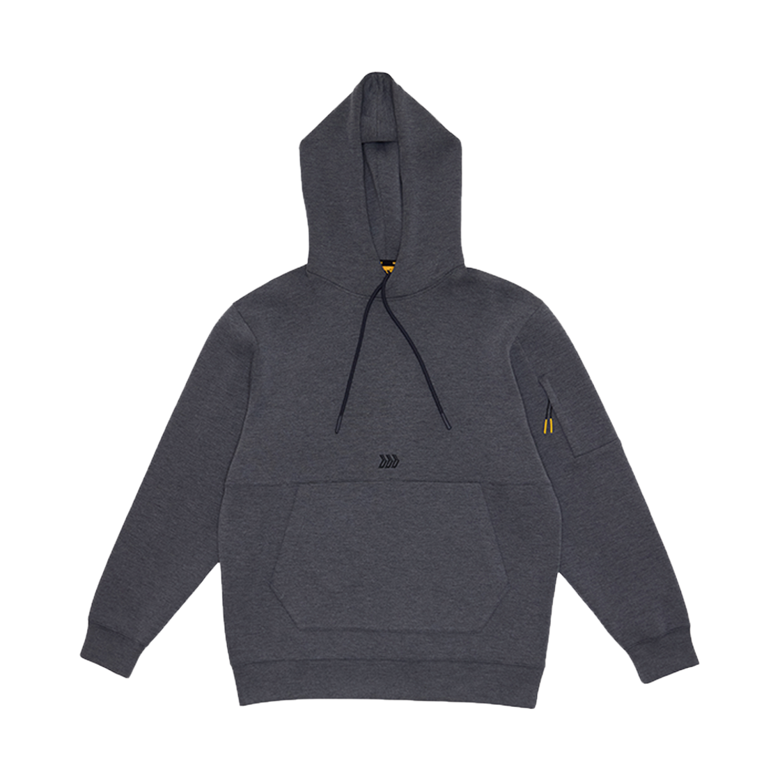 윌비 랩 소프트 히든 포켓 후드 티셔츠 멜란지 그레이(WILLBE LAB Soft Hidden Pocket Hooded T-Shirt Melange Gray) - 1