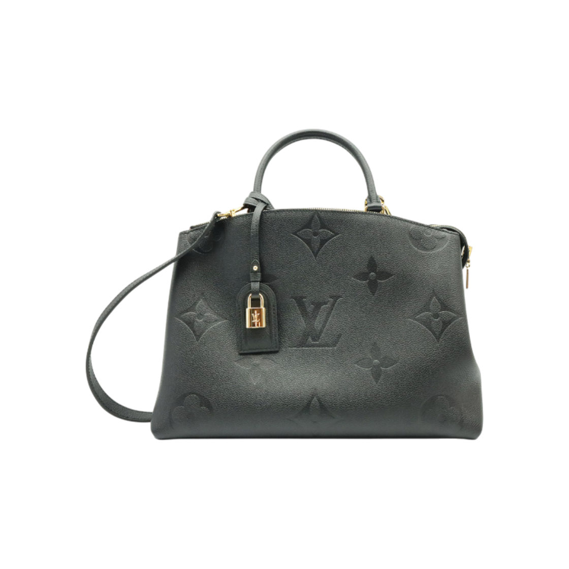 IT6NTKQU9T9O Louis Vuitton Black Monogram Empreinte Grand Palais Tote 2-Way