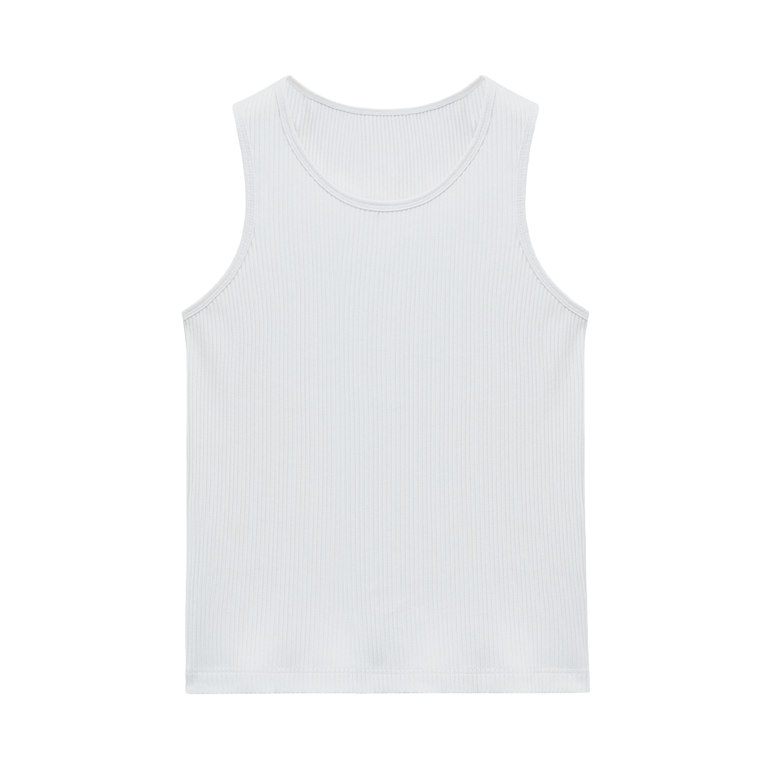TNTS5F104WT TNGT Ribbed Sleeveless White