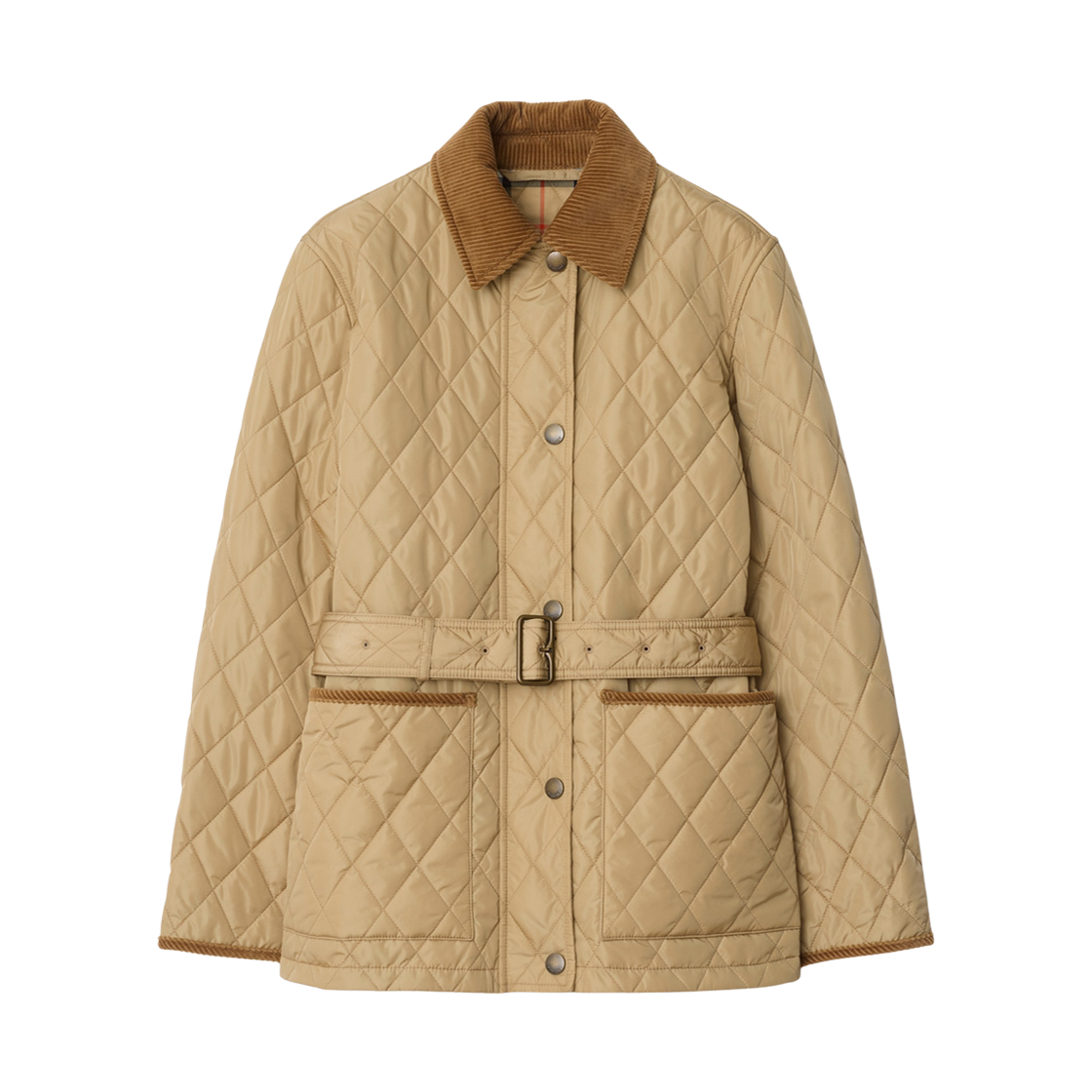 (W) 버버리 퀄티드 나일론 자켓 플랙스((W) Burberry Quilted Nylon Jacket Flax) - 1