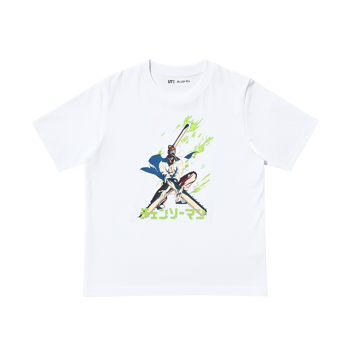 유니클로 UT x 애니메 체인소 맨 그래픽 티셔츠 화이트 - KR(Uniqlo UT x Anime Chainsaw Man Graphic T-Shirt White - KR)