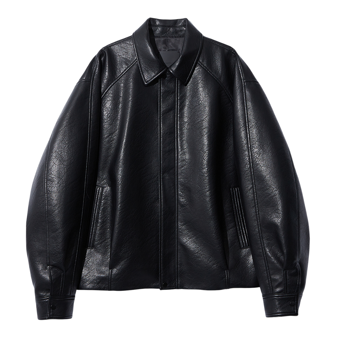 르917 레더 자켓 블랙(LE17SEPTEMBRE Leather Jacket Black)