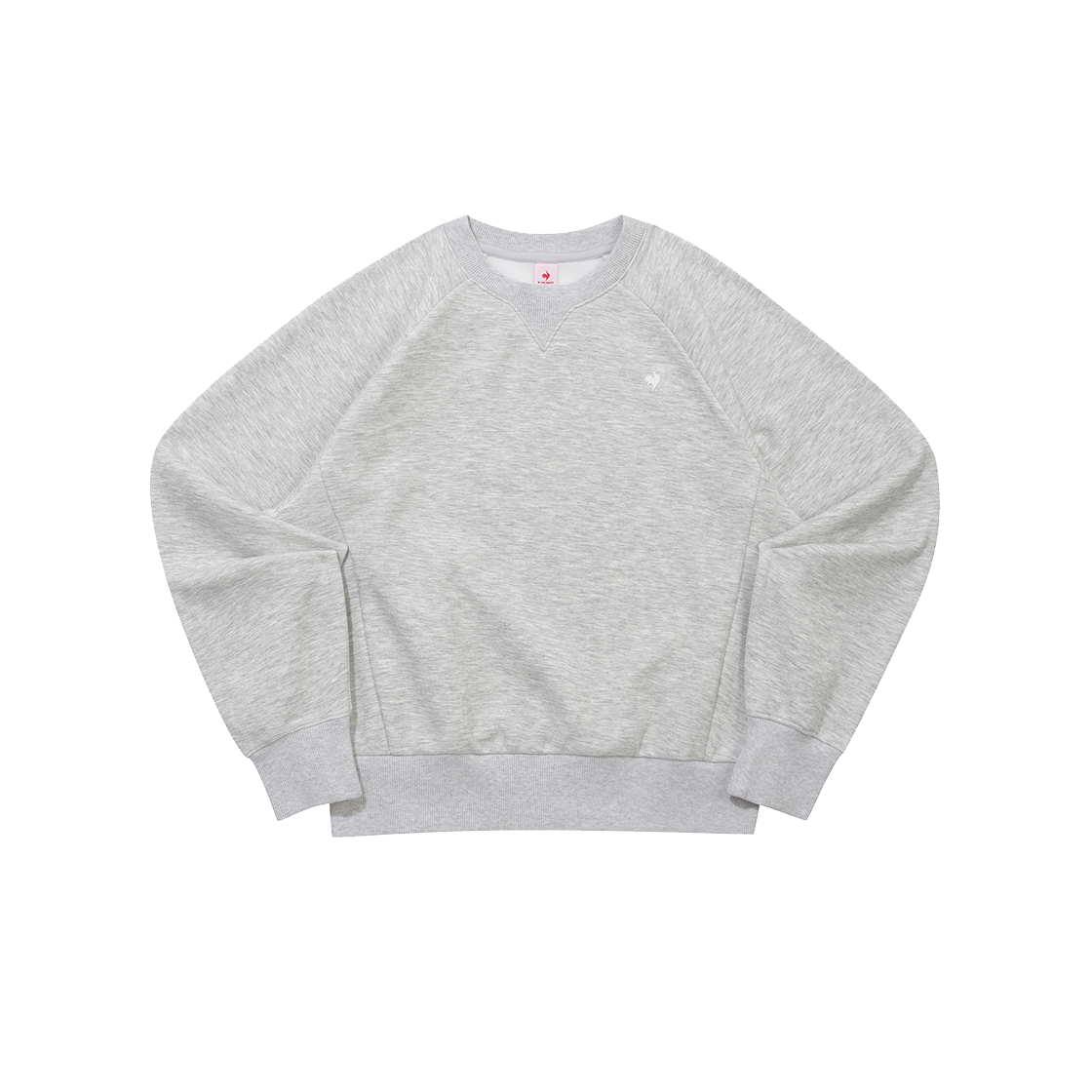 르꼬끄 스포르티브 여성 루즈핏 모달 멜로우 라운드 맨투맨 - 그레이(QQ422OFSO1)(le coq sportif Women's Loose-Fit Modal Mellow Crewneck Sweatshirt Grey)