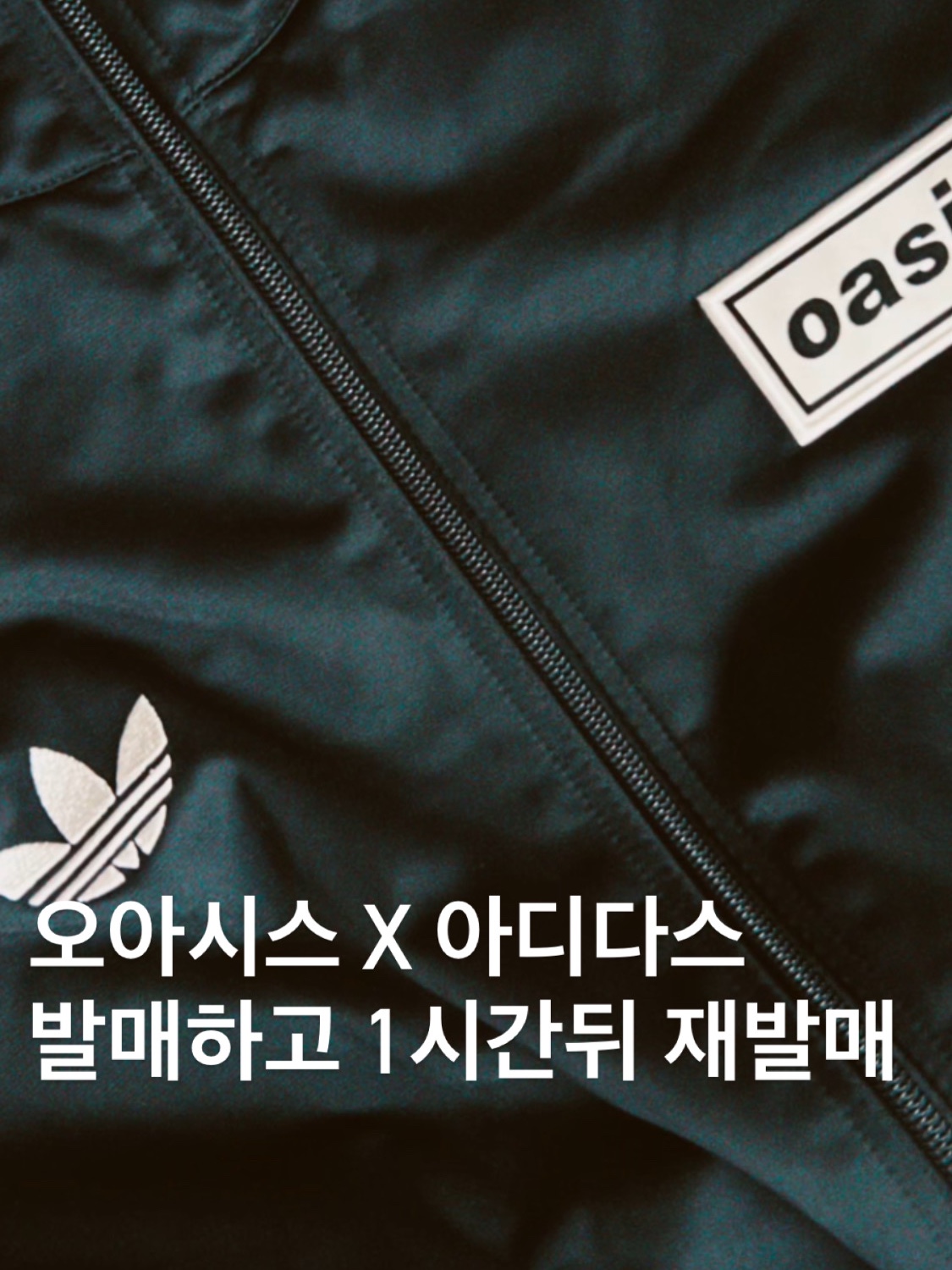 Adidas x Oasis Tour Firebird Track Top Black - KR Sizing 착용 스타일
