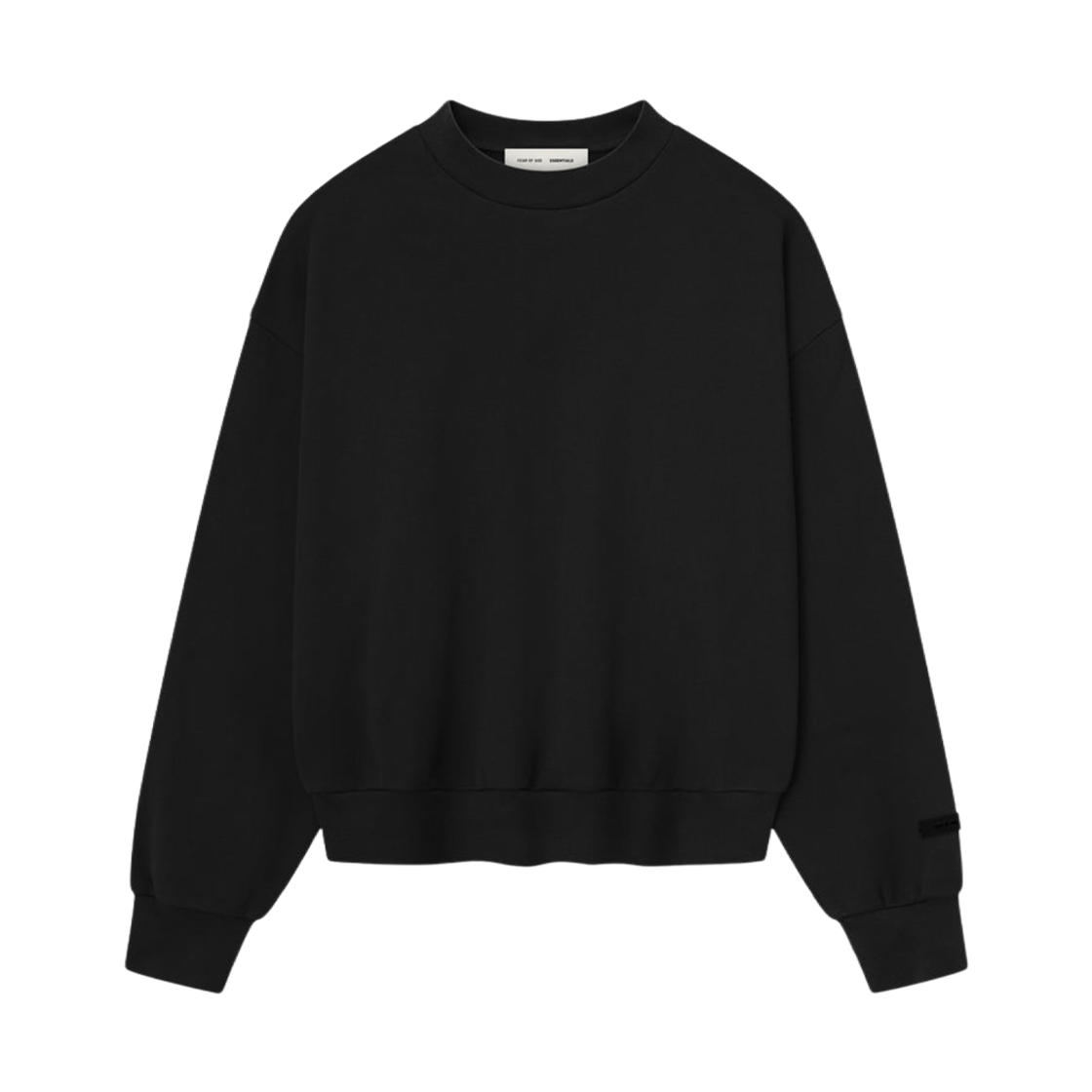 에센셜 클래식 플리스 크루넥 제트 블랙 - 25SS(Essentials Classic Fleece Crewneck Jet Black - 25SS) - 2