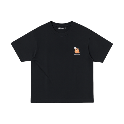 유니클로 UT x 애니메 체인소 맨 그래픽 티셔츠 블랙  - KR(Uniqlo UT x Anime Chainsaw Man Graphic T-Shirt Black - KR)