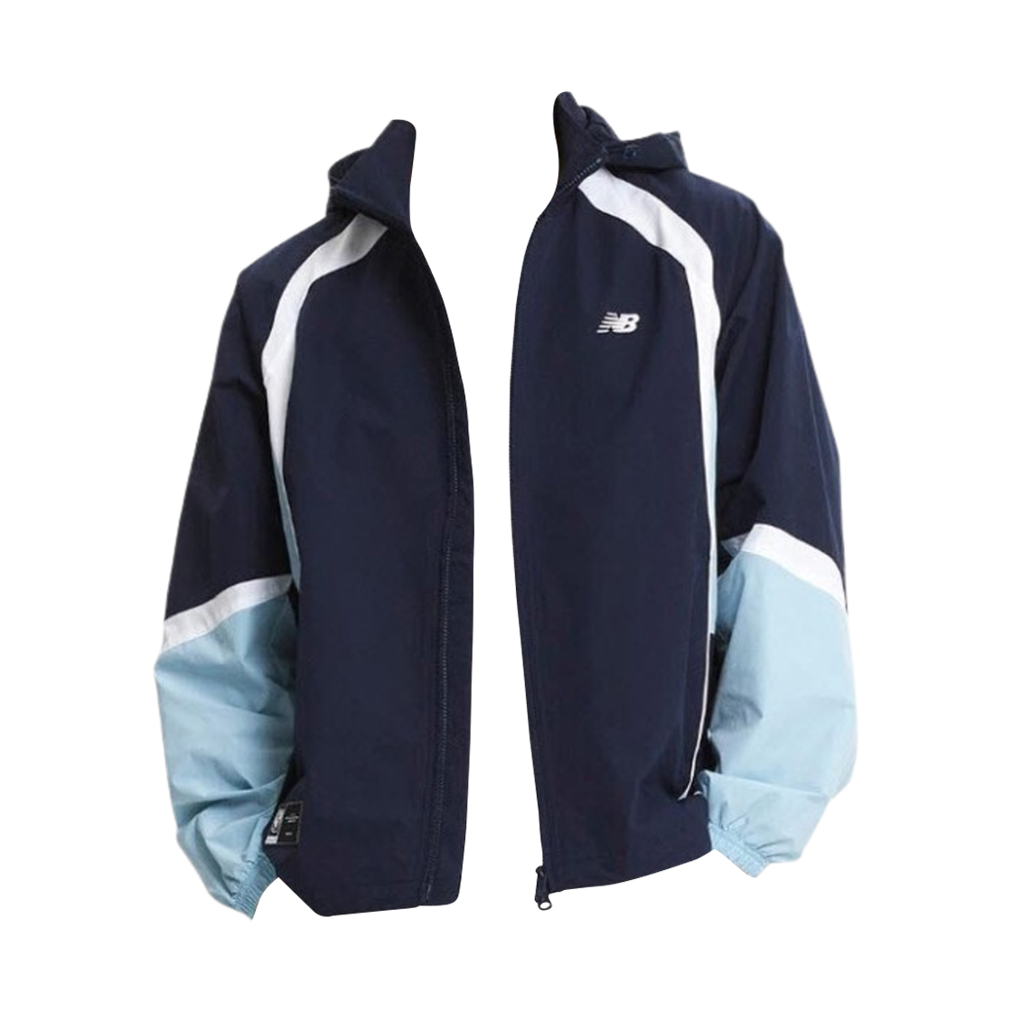 NBNAE32813-00-59 New Balance N Colorblock Warm Up Jacket Navy
