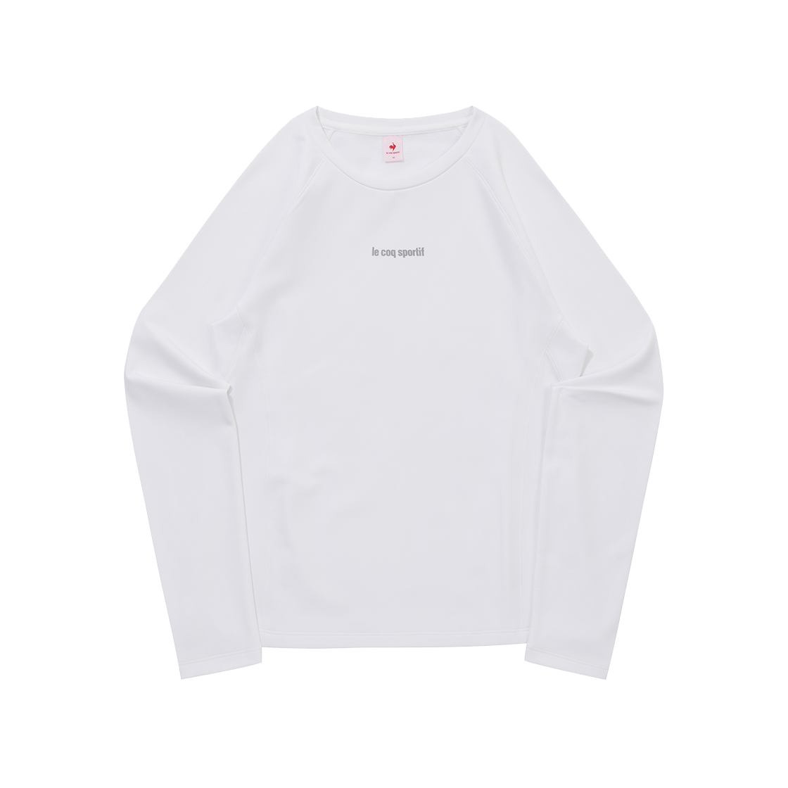 QQ412ORLO1_OWT0 le coq sportif Women’s Slim-Fit Indoor Functional Brushed Long Sleeve T-Shirt Off-White