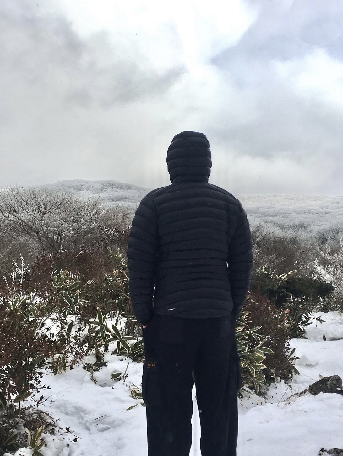 The North Face Summit Mattehorn RDS Down Jacket Light Gray, Rab Cirrus Alpine Insulated Jacket Black 착용 스타일 - 4