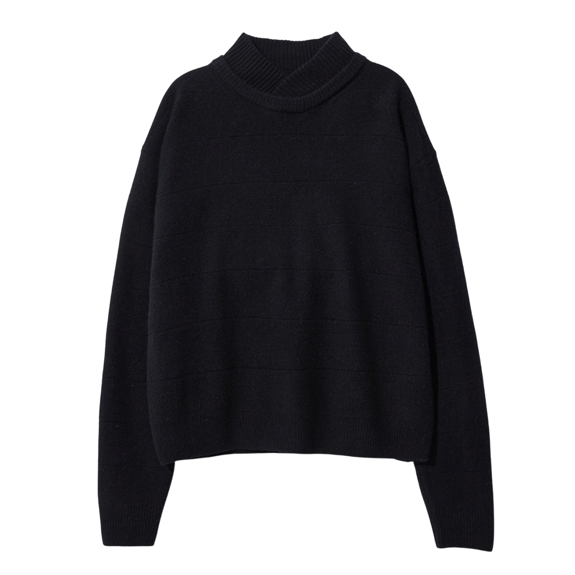 LH2579KN006EBK LE17SEPTEMBRE Shawl Collar Pullover Black