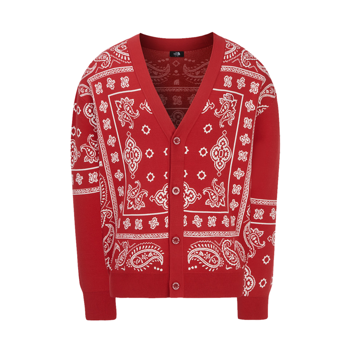 NJ5SR55B The North Face Paisley Cardigan Red - 25FW