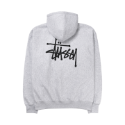 Stussy Basic Stussy Hoodie Ash Heather 2022