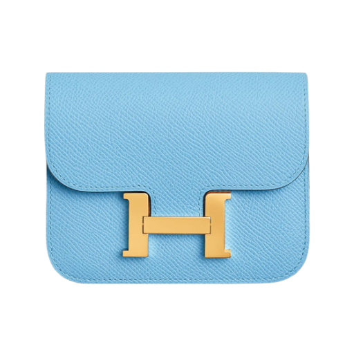 에르메스 콘스탄스 슬림 월렛 앱송 & 골드 하드웨어 셀레스트(Hermes Constance Slim Wallet Epsom & Gold Celeste) - 1