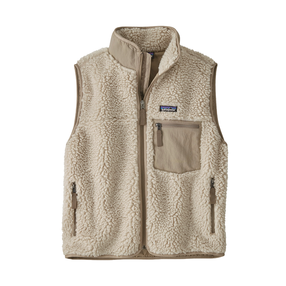 (W) 파타고니아 클래식 레트로X 플리스 베스트 내츄럴((W) Patagonia Classic Retro-X Fleece Vest Natural) - 1